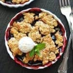 Cherry Cobbler with White Chocolate Almond Biscuit Topping