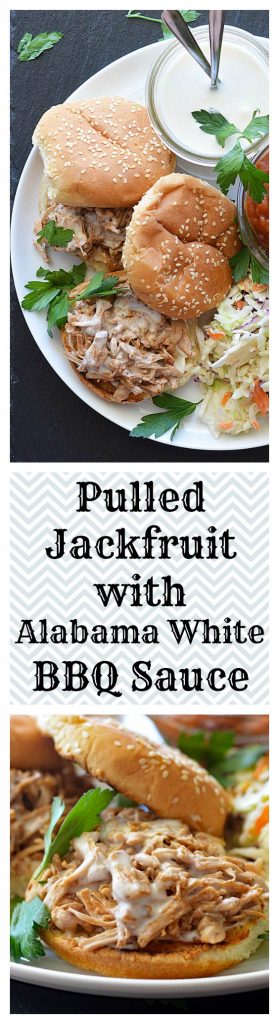 Pulled Jackfruit with Alabama White Barbecue Sauce
