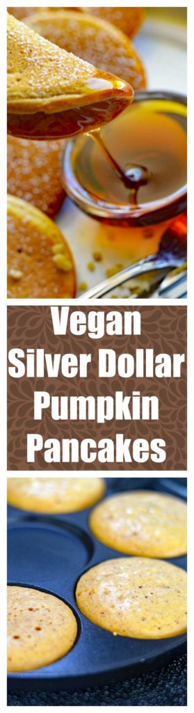 Vegan Silver Dollar Pumpkin Pancakes