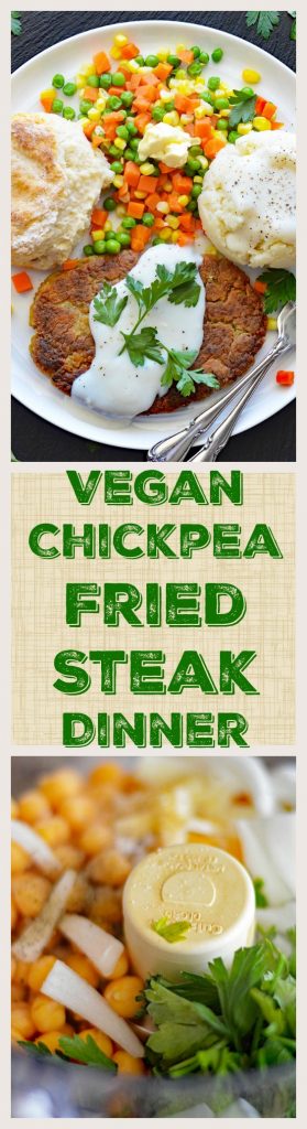 Vegan Chickpea Fried Steak