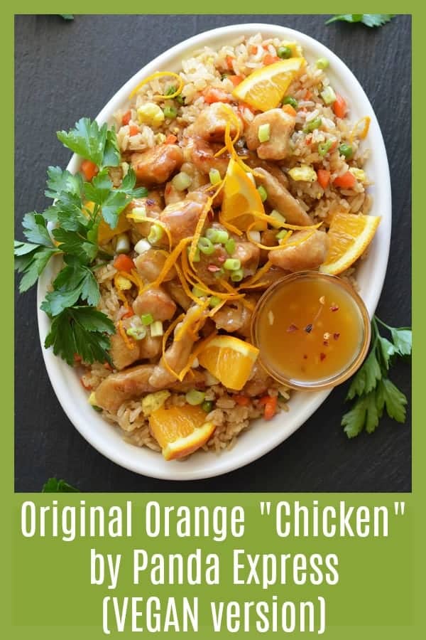 Original Orange “Chicken” by Panda Express {Vegan Version} PINTEREST PIC
