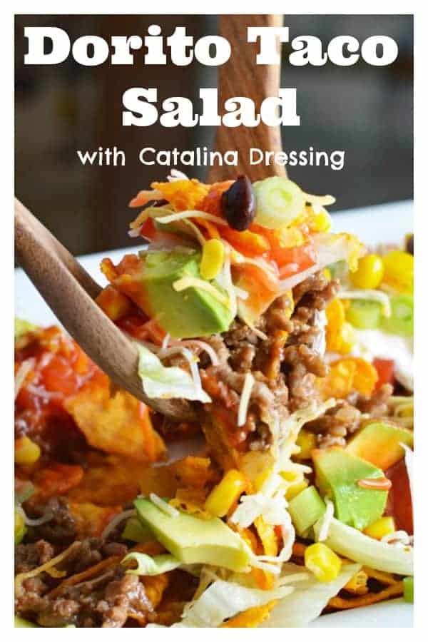 You will love this Vegan Dorito Taco Salad Recipe with Catalina Dressing! Did you know that the Spice Sweet Chili Doritos are accidentally vegan? Combined with our homemade Catalina Dressing and vegan sour cream, you get that salty/sweet combination that I absolutely live for! Get the full recipe here ---> https://www.living-vegan.com/vegan-dorito-taco-salad-recipe-with-catalina-dressing/ #vegan #vegetarian #doritos #sweetspicychili #doritostacosalad #doritotacosaladrecipe #nachosalad #nachos 