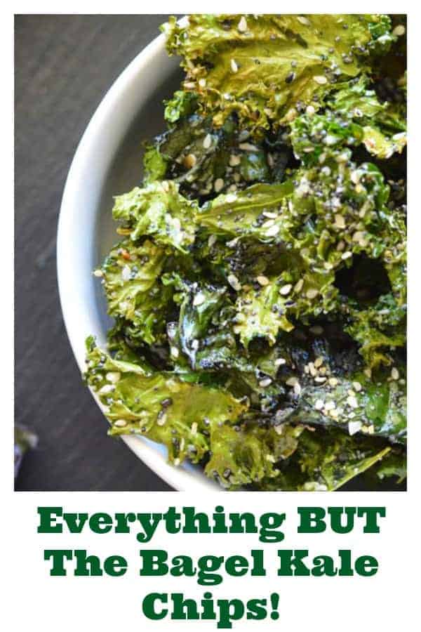 Pinterest PIN for Everything But The Bagel Kale Chips