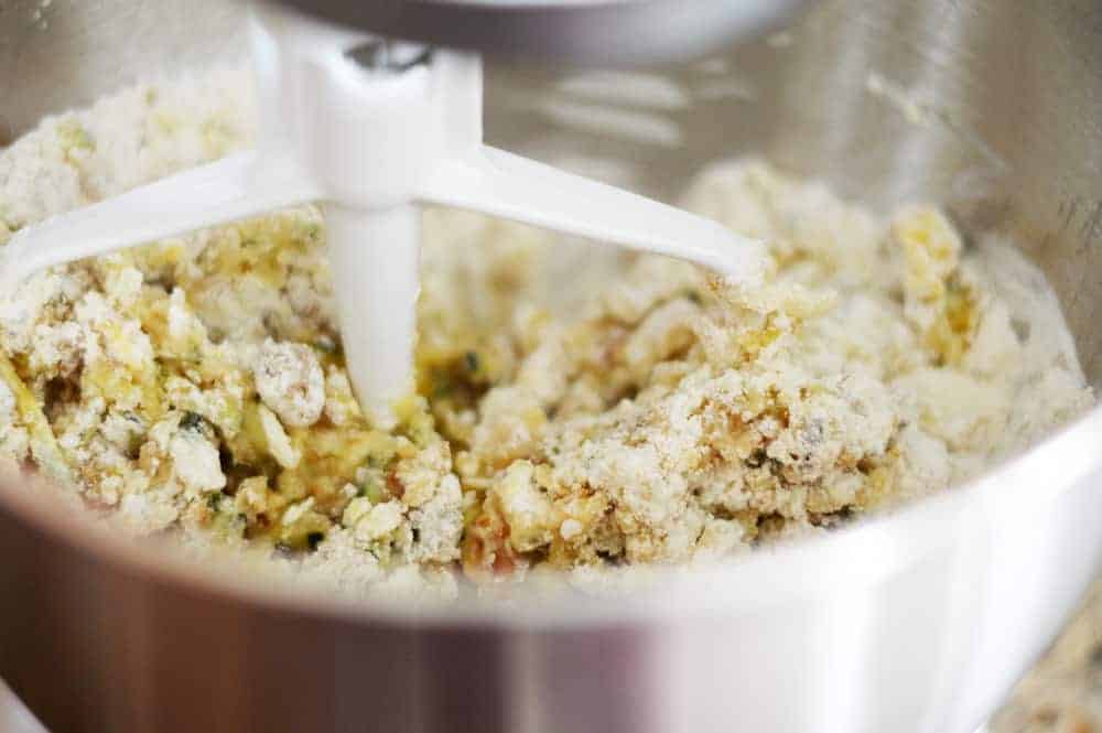 Mix together the Zucchini Bread Recipe