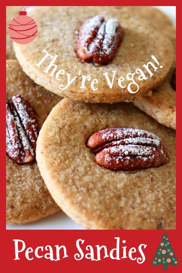 Pinterest Pic for Vegan Pecan Sandies