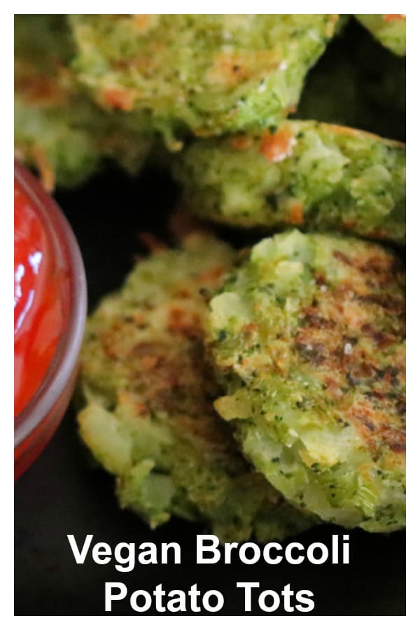 Vegan Broccoli Tots Pinterest Image