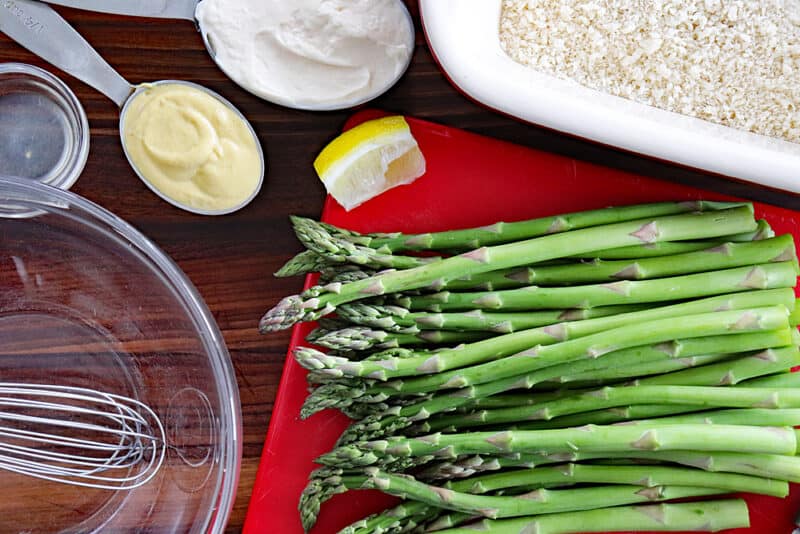 Panko Roasted Asparagus Living Vegan