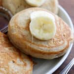 Light and Fluffy Vegan Banana Pancakes Hero Shot