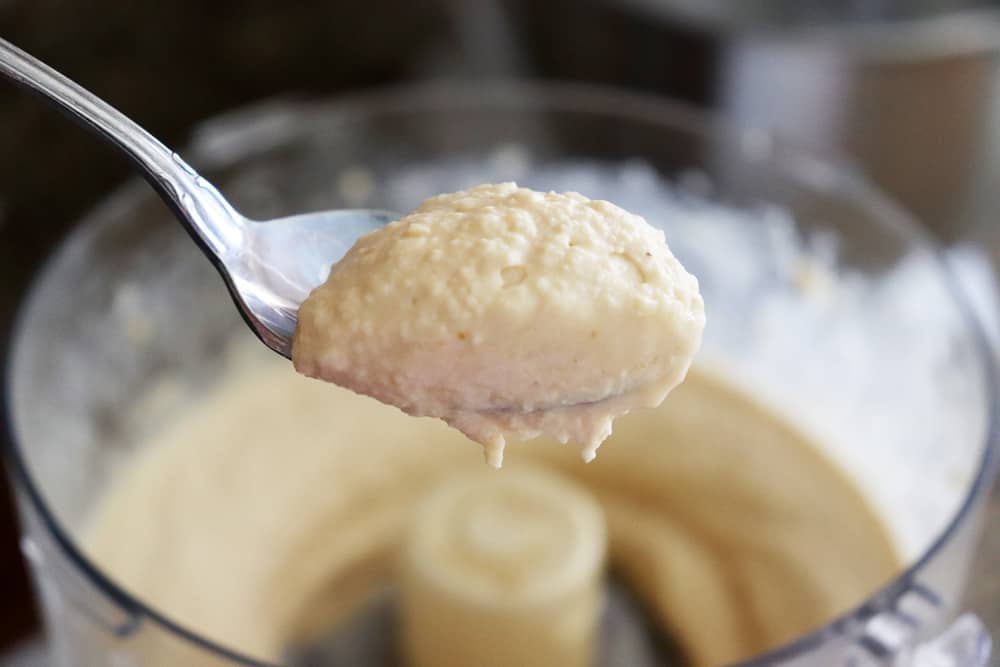 Spoonful of Classic Chickpea Hummus Recipe