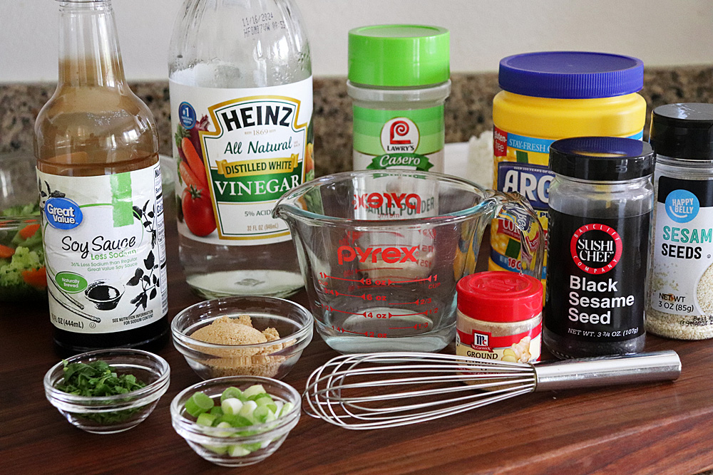 Ingredients for Easy Vegan Teriyaki Mushrooms