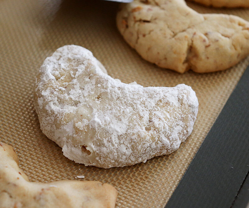 Easy Almond Crescent Cookies Recipe Hero