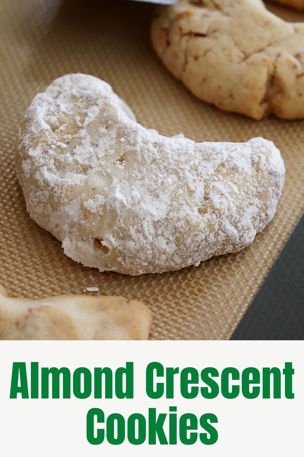 PIN for Easy Almond Crescent Cookies Recipe