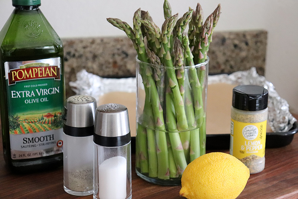 Ingredients for Easy Lemon Pepper Asparagus Recipe