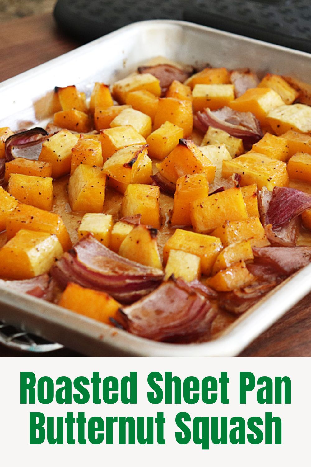 PIN for Easy Roasted Butternut Squash Recipe